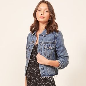 NWT Reformation Jean Jacket in Badlands